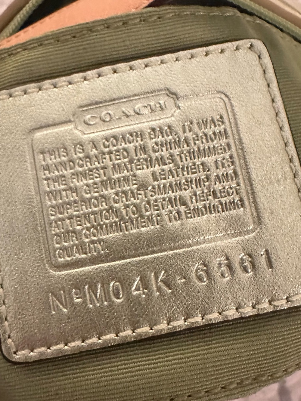 Rare Y2K Coach Optic Signature C Mini Bag / Pouch (6561) | Pistachio - Picture 15 of 16